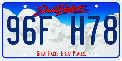 SD license plate 96FH78