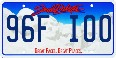 SD license plate 96FI00