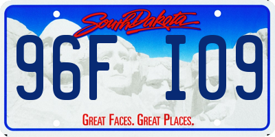 SD license plate 96FI09