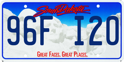 SD license plate 96FI20