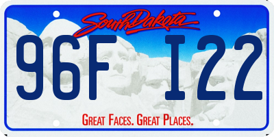 SD license plate 96FI22