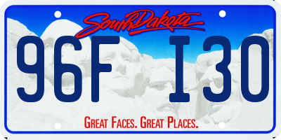 SD license plate 96FI30
