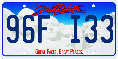 SD license plate 96FI33