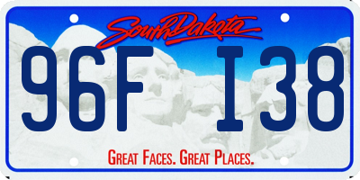 SD license plate 96FI38