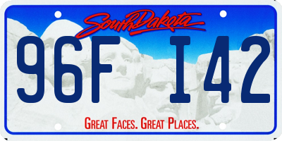 SD license plate 96FI42