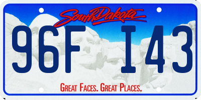 SD license plate 96FI43