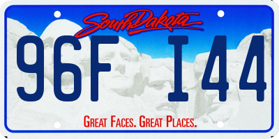 SD license plate 96FI44