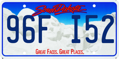 SD license plate 96FI52
