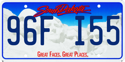 SD license plate 96FI55