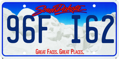 SD license plate 96FI62
