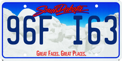 SD license plate 96FI63