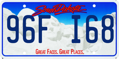 SD license plate 96FI68