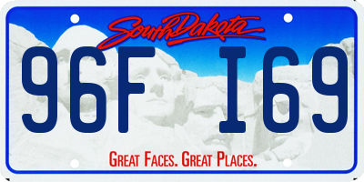 SD license plate 96FI69