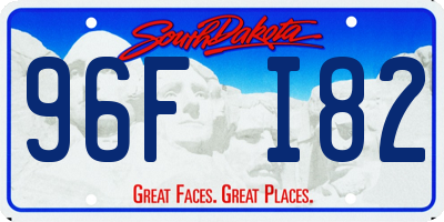 SD license plate 96FI82