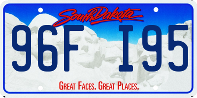SD license plate 96FI95