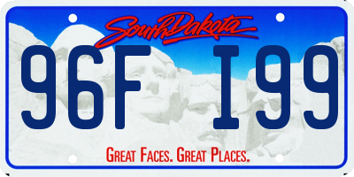 SD license plate 96FI99