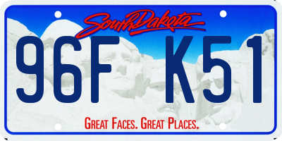 SD license plate 96FK51