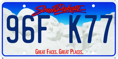 SD license plate 96FK77
