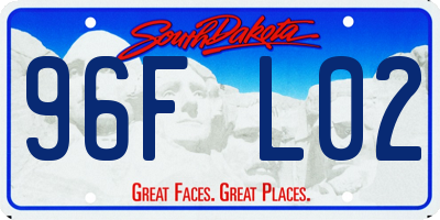 SD license plate 96FL02