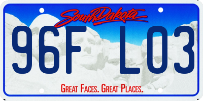 SD license plate 96FL03