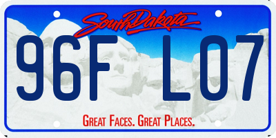 SD license plate 96FL07