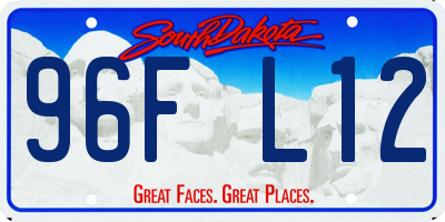 SD license plate 96FL12