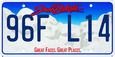 SD license plate 96FL14