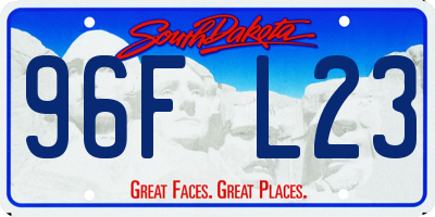 SD license plate 96FL23