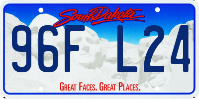SD license plate 96FL24