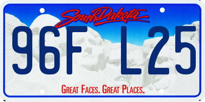 SD license plate 96FL25