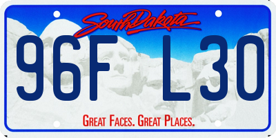 SD license plate 96FL30
