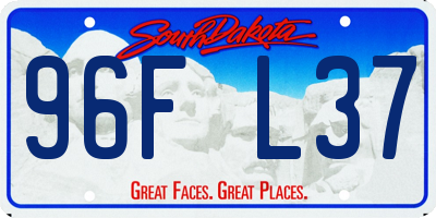 SD license plate 96FL37