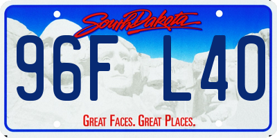 SD license plate 96FL40