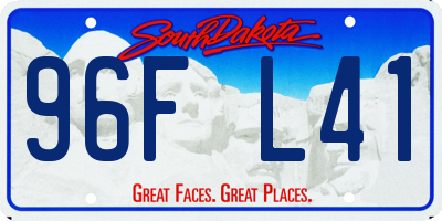 SD license plate 96FL41