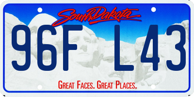 SD license plate 96FL43
