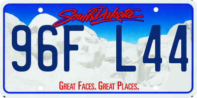 SD license plate 96FL44