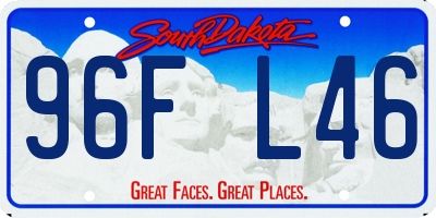 SD license plate 96FL46