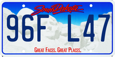 SD license plate 96FL47