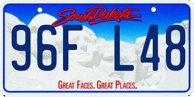 SD license plate 96FL48