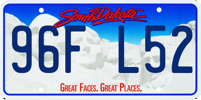 SD license plate 96FL52