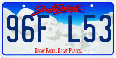 SD license plate 96FL53