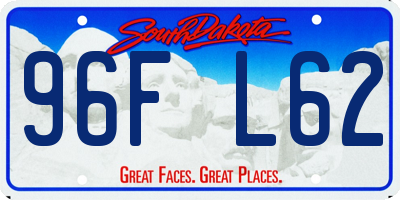 SD license plate 96FL62