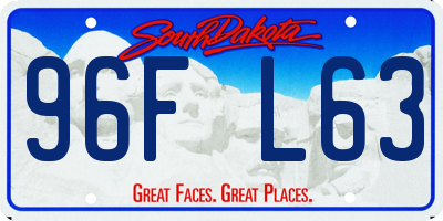 SD license plate 96FL63