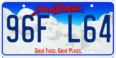 SD license plate 96FL64