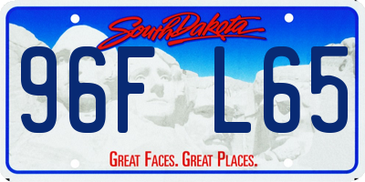 SD license plate 96FL65