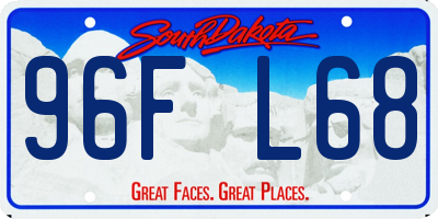 SD license plate 96FL68