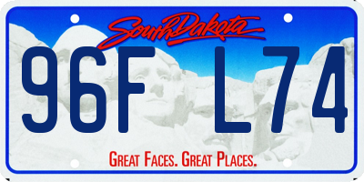 SD license plate 96FL74