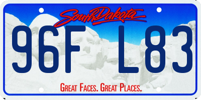 SD license plate 96FL83