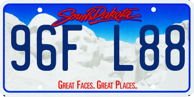 SD license plate 96FL88