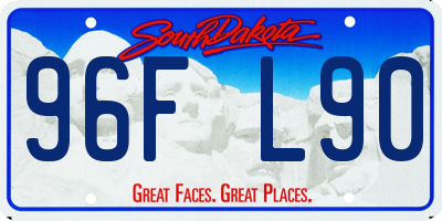 SD license plate 96FL90